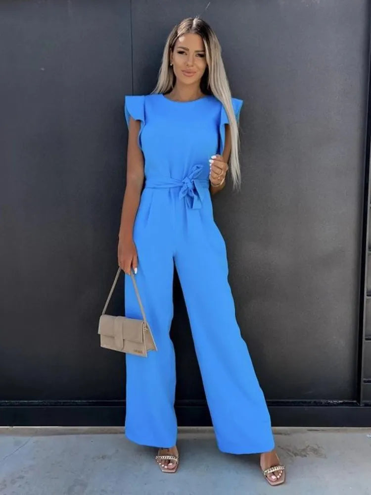 EMMA - ELEGANTE JUMSUIT MET RUCHES